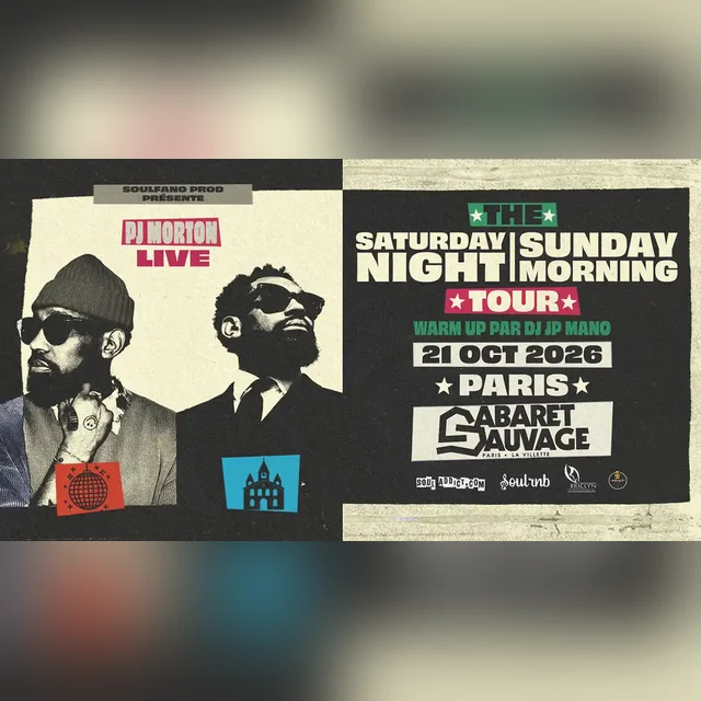 PJ Morton 2026 tour poster